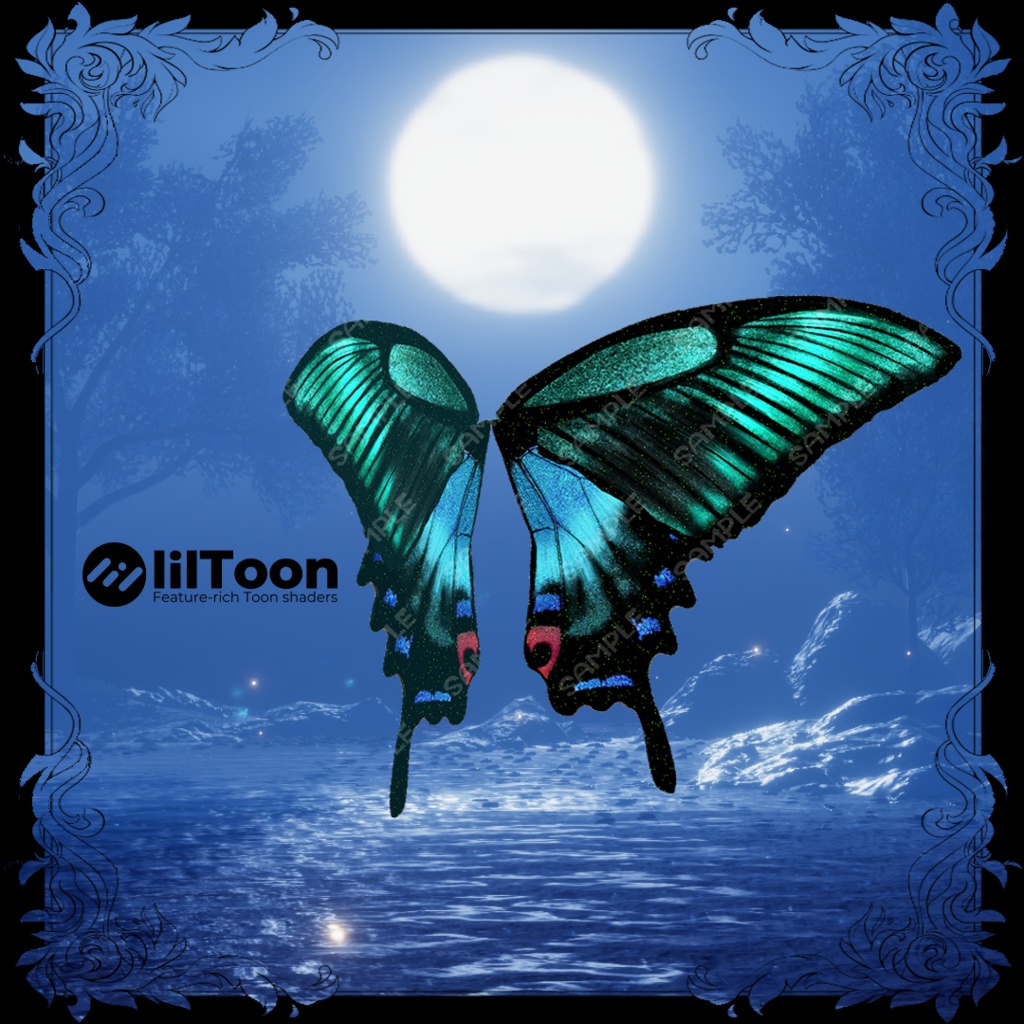 燐光蝶羽/butterfly wing #NeRosaVRC