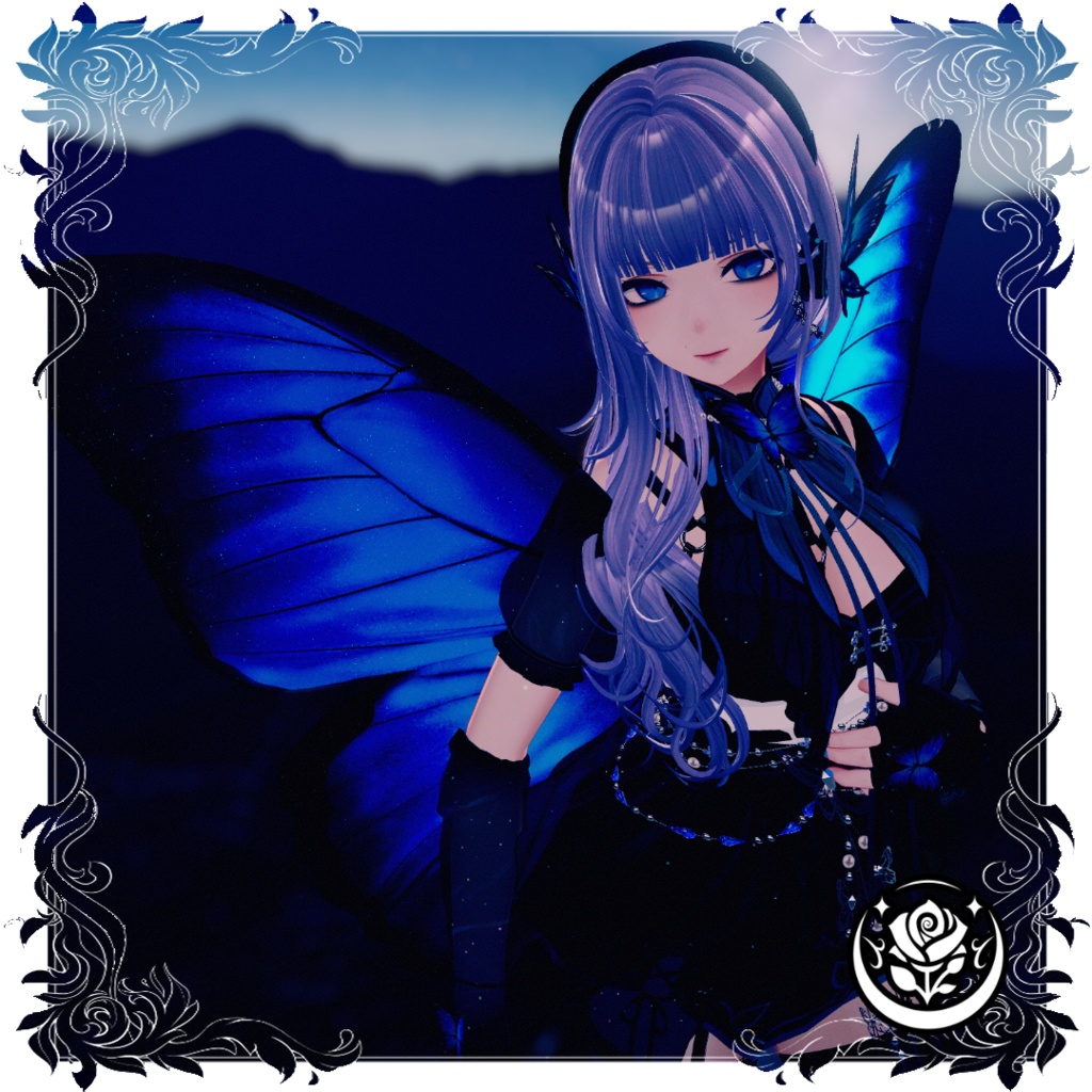 蒼光蝶羽/Morpho butterfly wing #NeRosaVRC