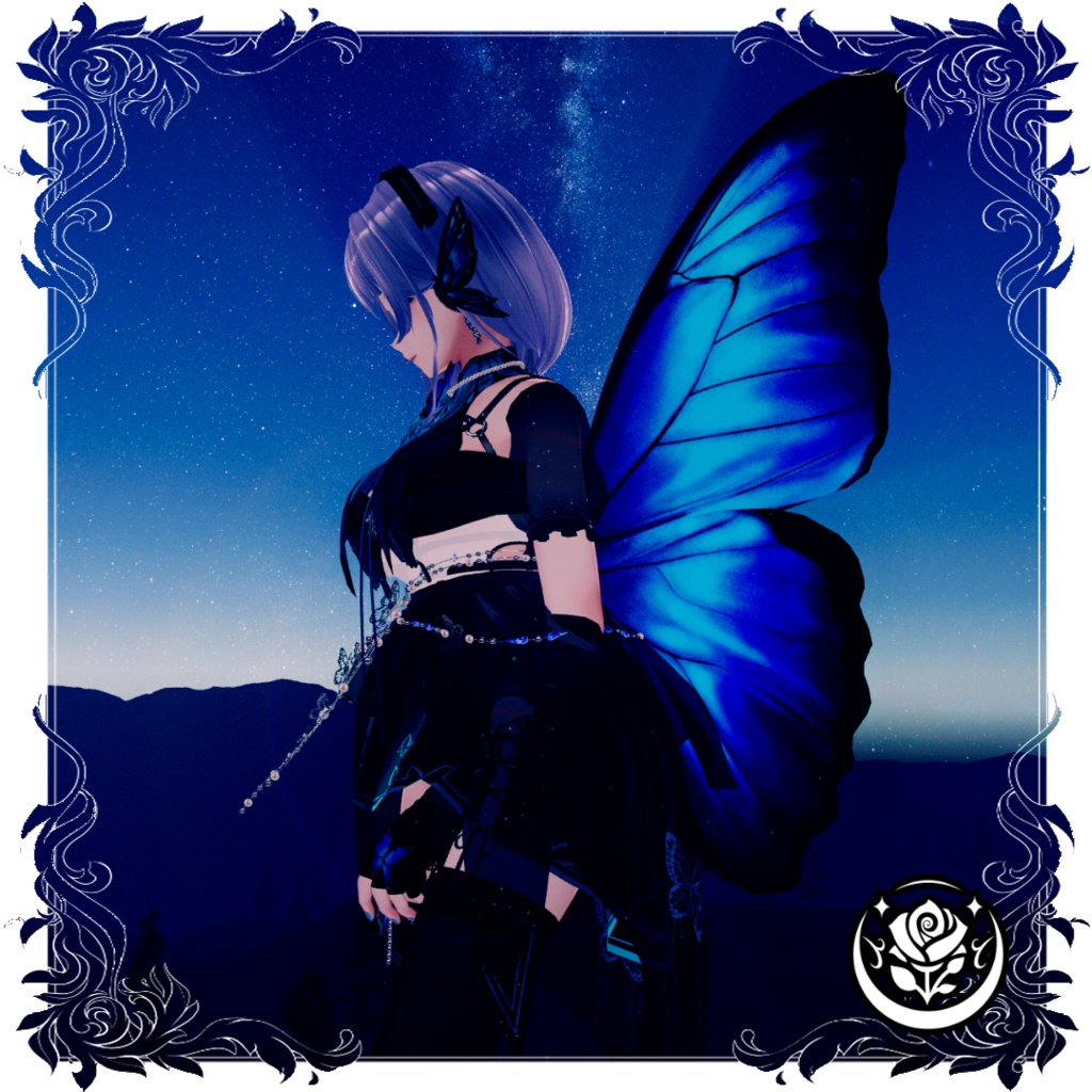 蒼光蝶羽/Morpho butterfly wing #NeRosaVRC