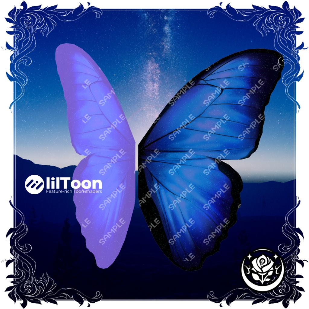 蒼光蝶羽/Morpho butterfly wing #NeRosaVRC