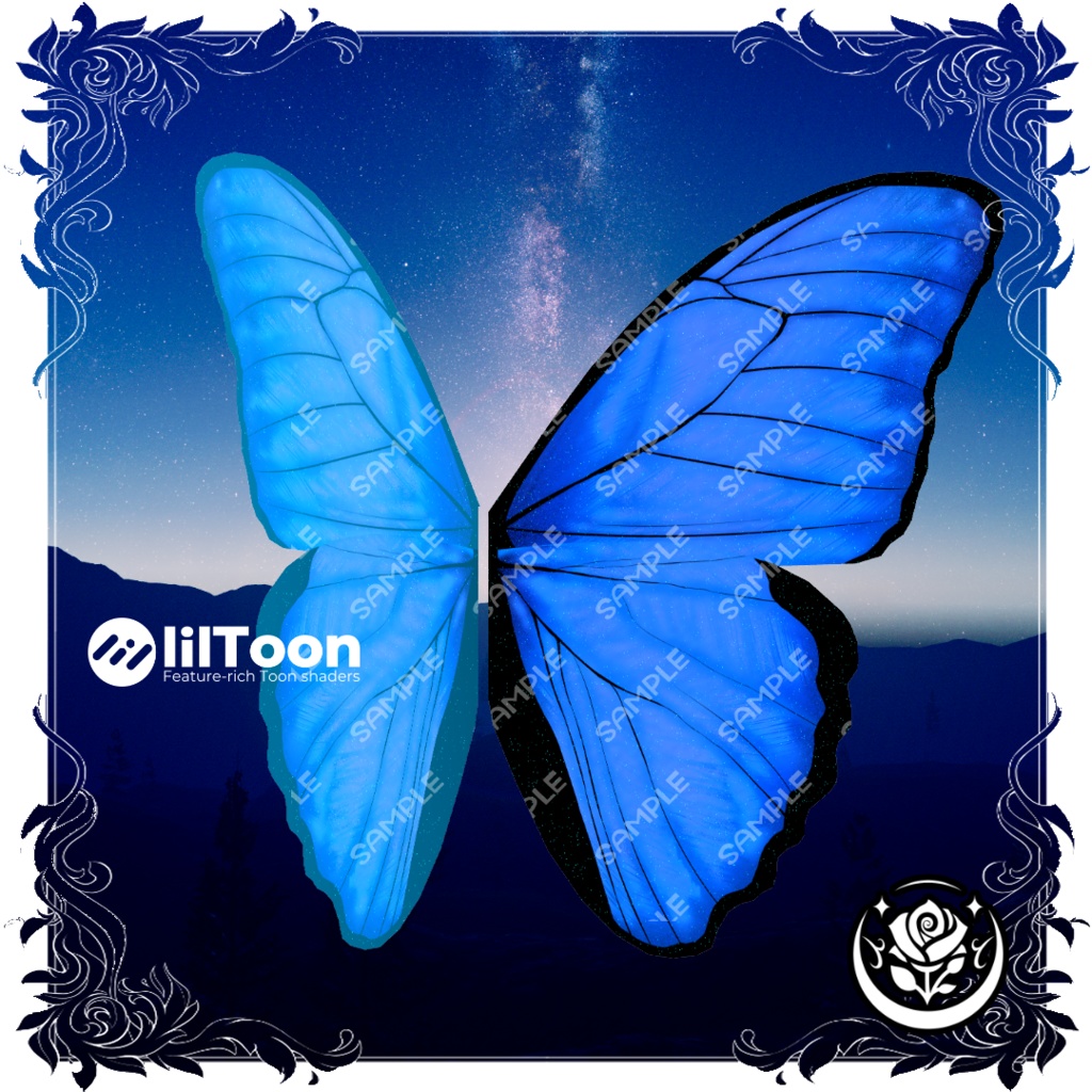 蒼光蝶羽/Morpho butterfly wing #NeRosaVRC