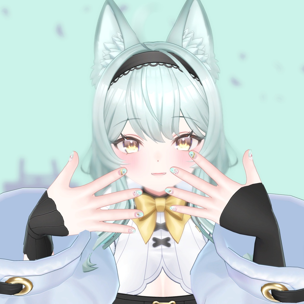 【VRChat想定】桜ネイル/SAKURA nail tips「MDollnail対応」#NeRosaVRC