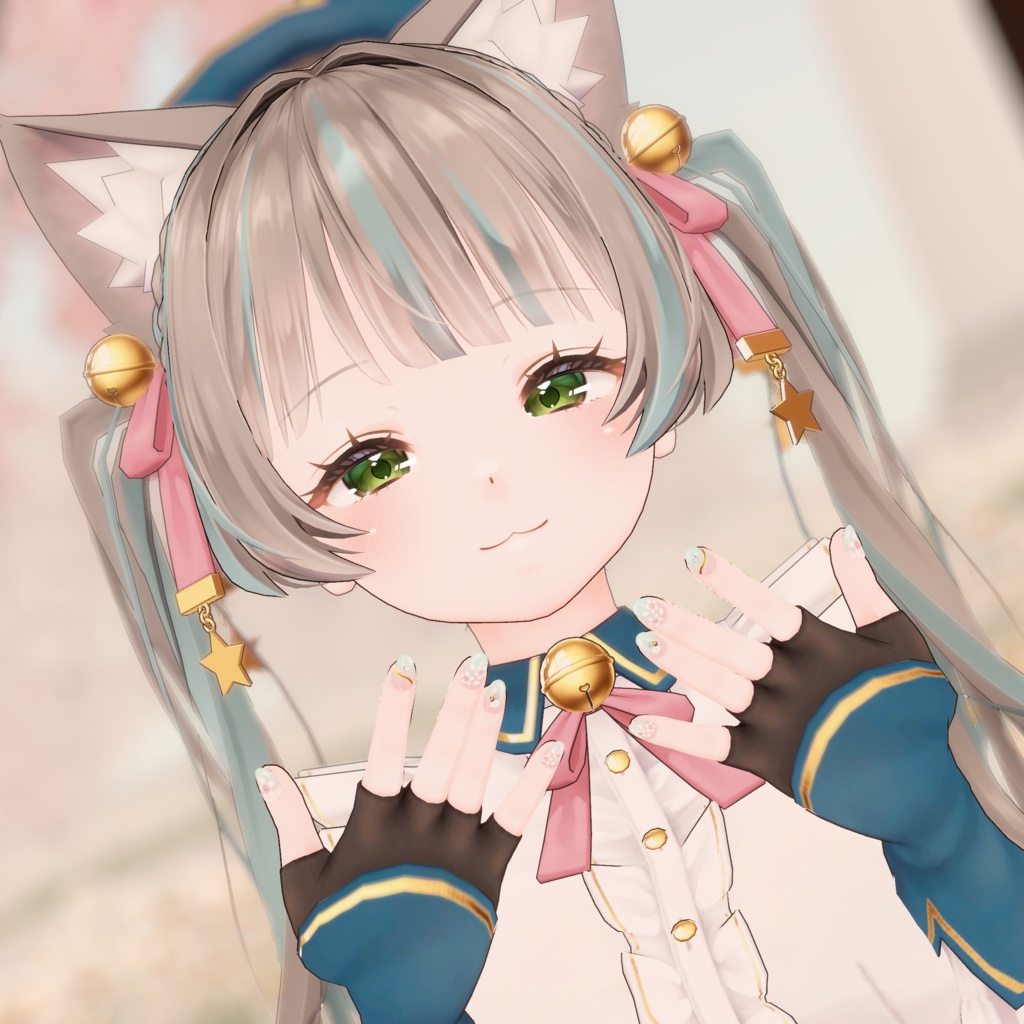 【VRChat想定】桜ネイル/SAKURA nail tips「MDollnail対応」#NeRosaVRC