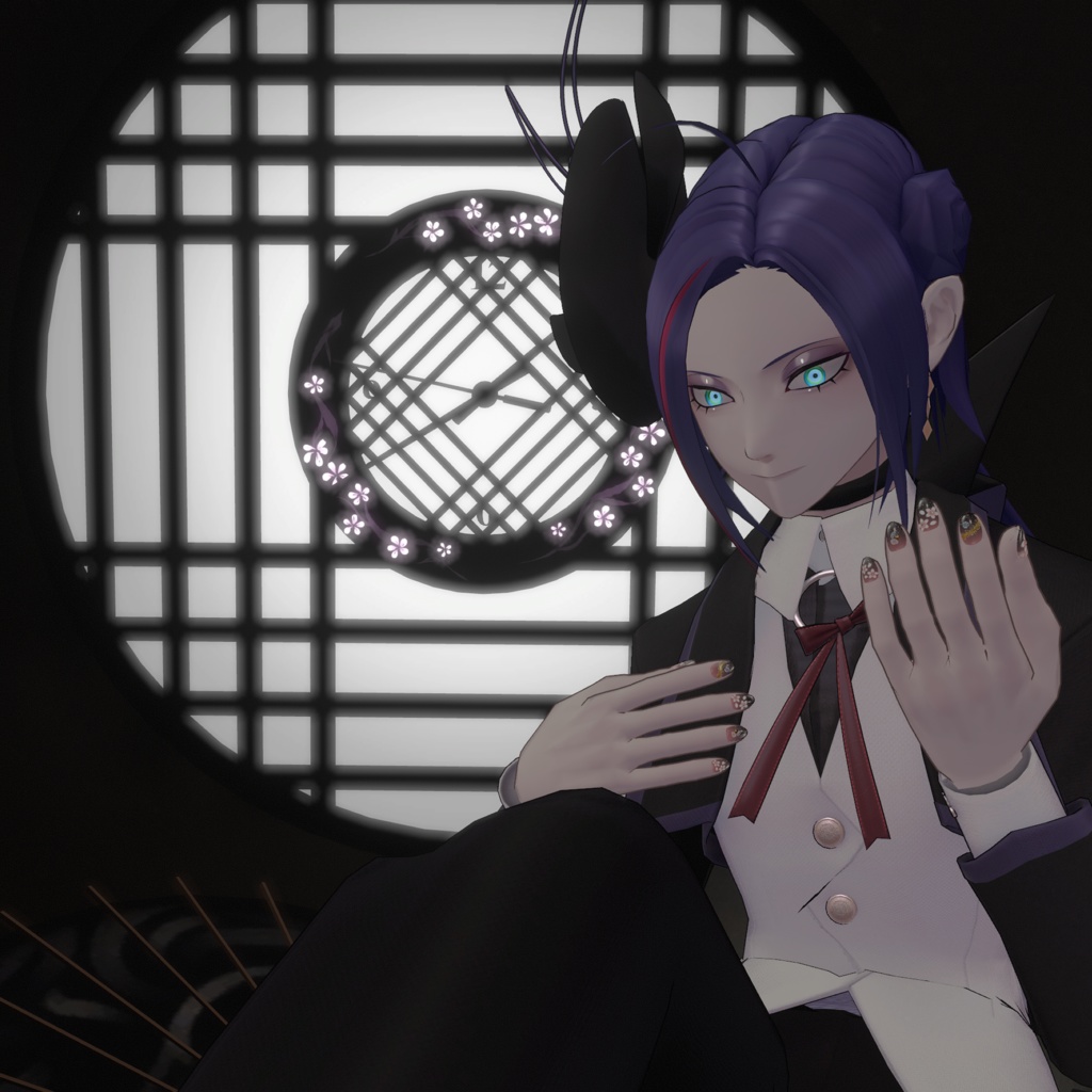 【VRChat想定】桜ネイル/SAKURA nail tips「MDollnail対応」#NeRosaVRC