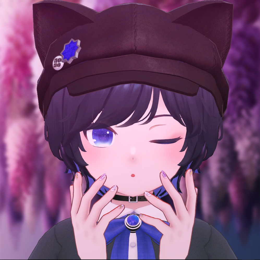 「複数アバター対応」藤の花ネイル/Wisteria Nail Chips「MDollnail対応」#NeRosaVRC