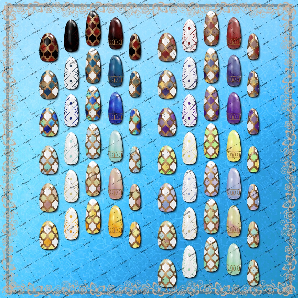 「複数アバター対応」Moroccan Nail Chips「MDollnail対応」#NeRosaVRC