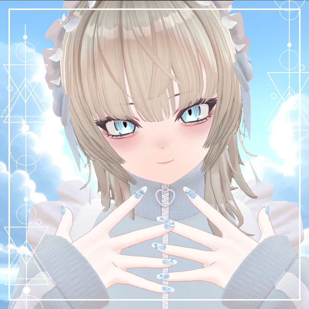 「複数アバター対応」えんじぇるねいる Angel nail tip「MDollnail対応」#NeRosaVRC