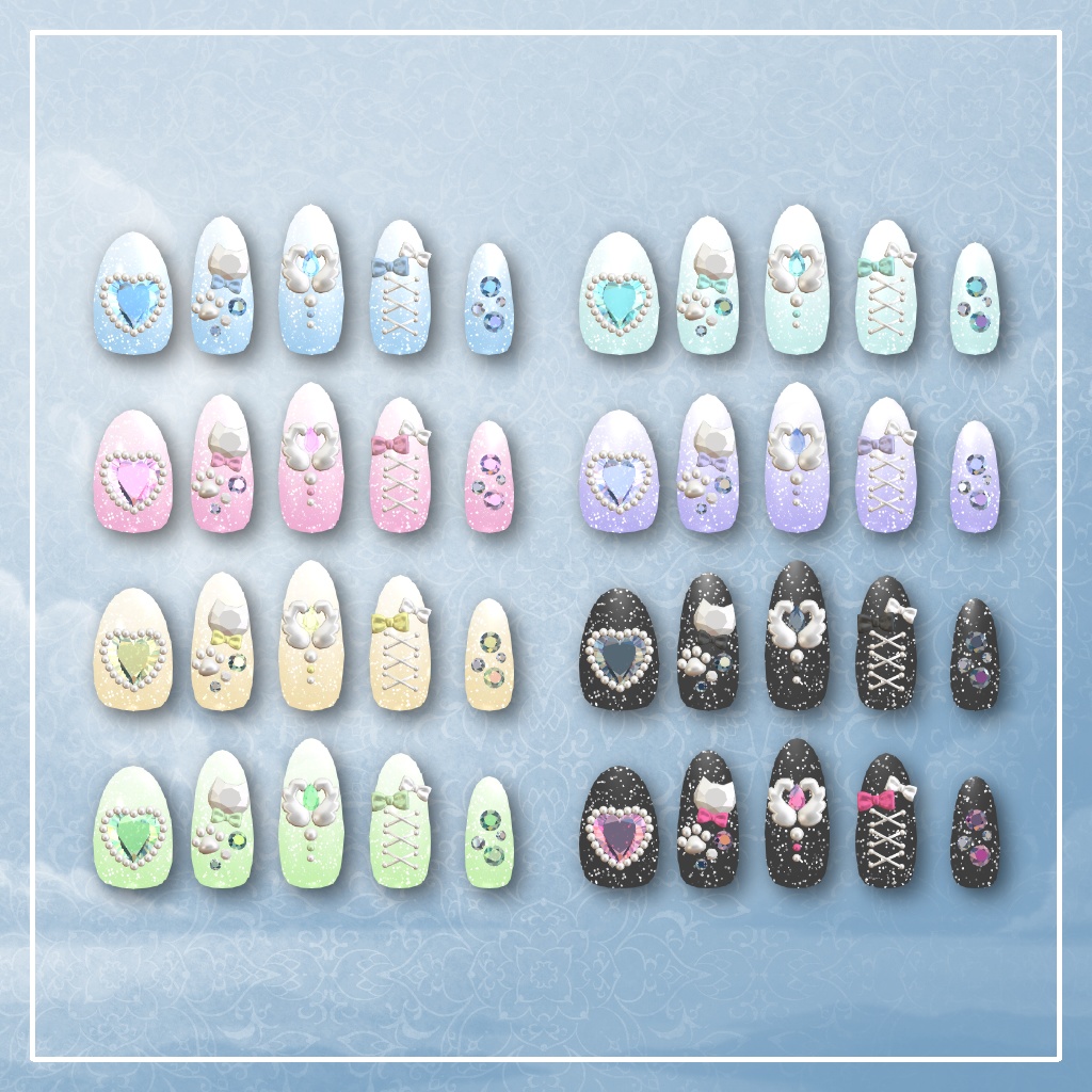 白雨ちゃん専用ネイルセット #NeRosaVRC