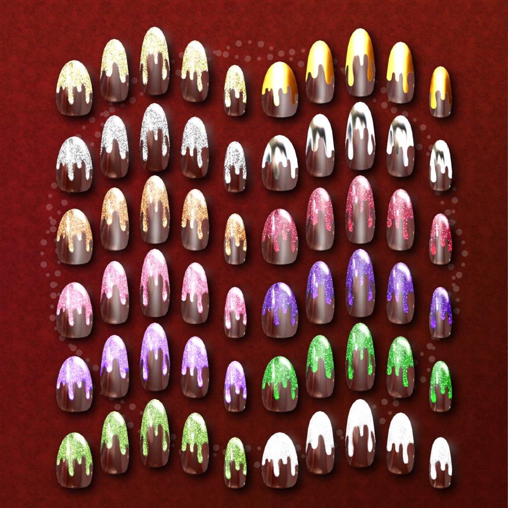 「複数アバター対応」 SweetyMelty nail tip「MDollnail対応」#NeRosaVRC