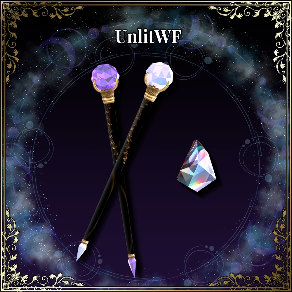 【QvPen差し替えモデル】魔法珠水晶筆MagicalBallCrystalPen #NeRosaVRC