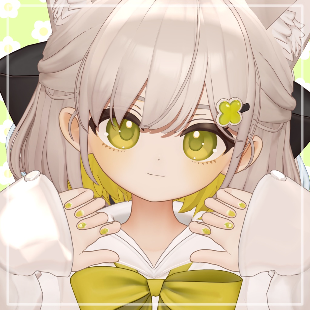 【しらつめ対応】しろつめくさネイル #NeRosaVRC