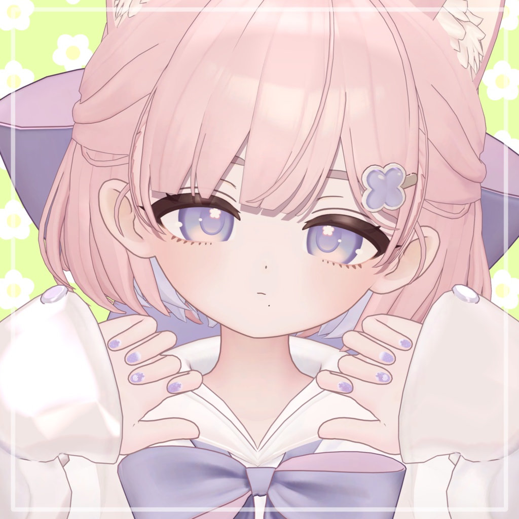 【しらつめ対応】しろつめくさネイル #NeRosaVRC