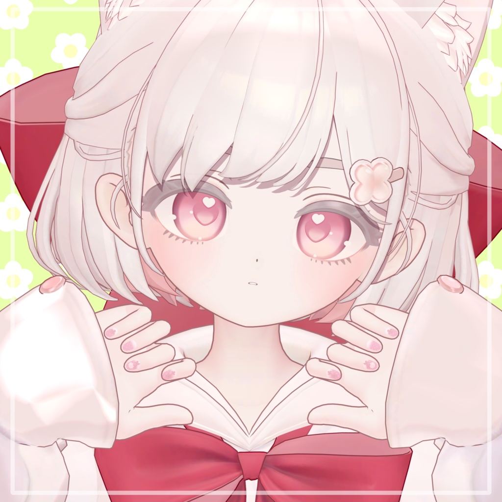 【しらつめ対応】しろつめくさネイル #NeRosaVRC