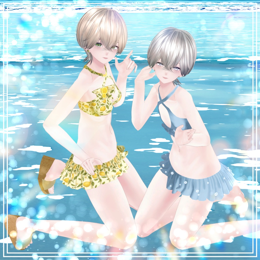 【複数アバター対応】SunKissBikini|VRC想定 #NeRosaVRC