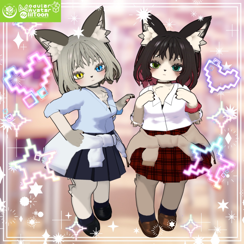 【ルメラナ/ポヨミナ対応】ギャル制服 VRC想定 #NeRosaVRC