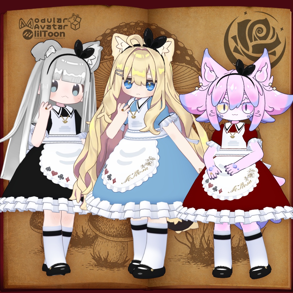 アリスのお茶会ワンピース #NeRosaVRC
