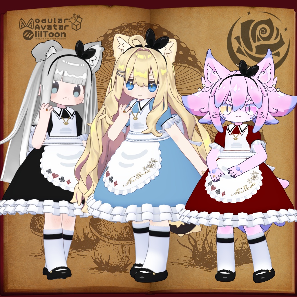 アリスのお茶会ワンピース #NeRosaVRC