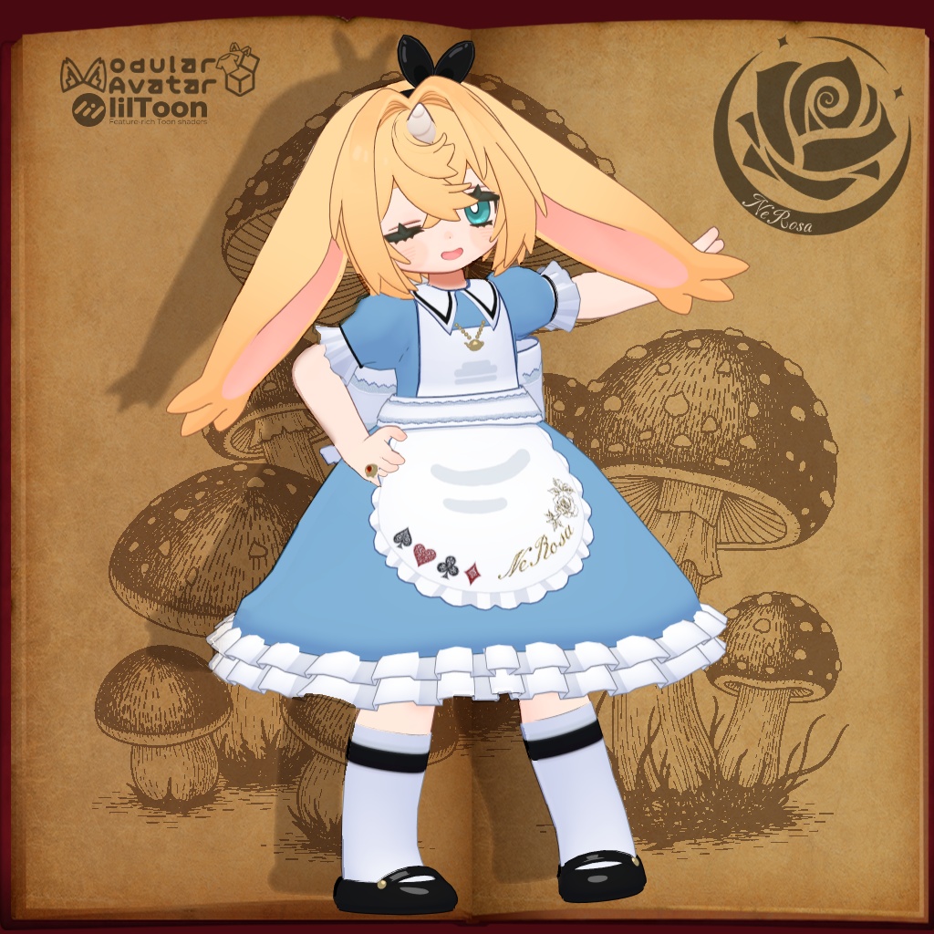 アリスのお茶会ワンピース #NeRosaVRC