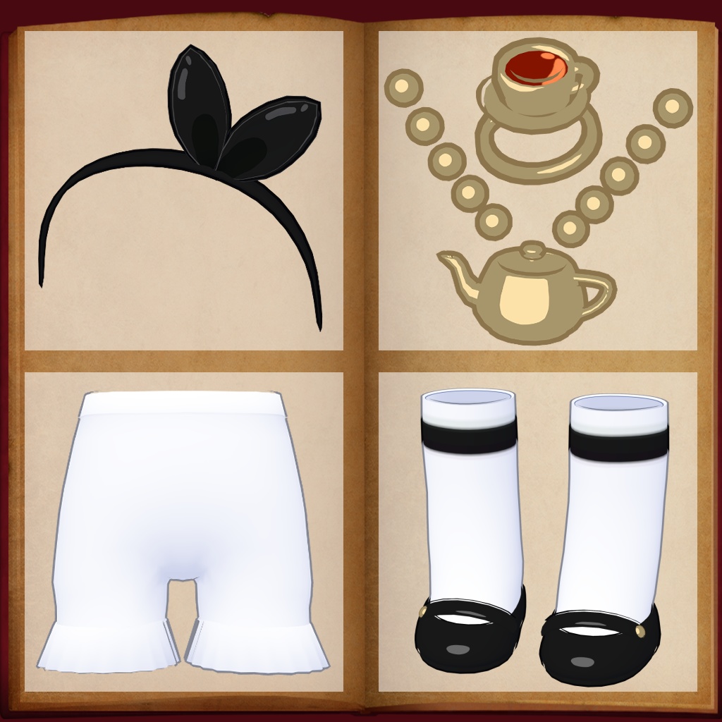 アリスのお茶会ワンピース #NeRosaVRC