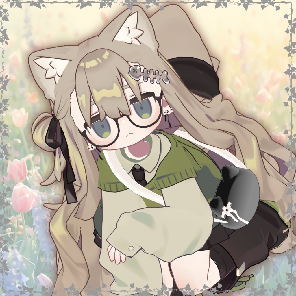 FleurAmie 編み込みピアス&バッグセット #NeRosaVRC