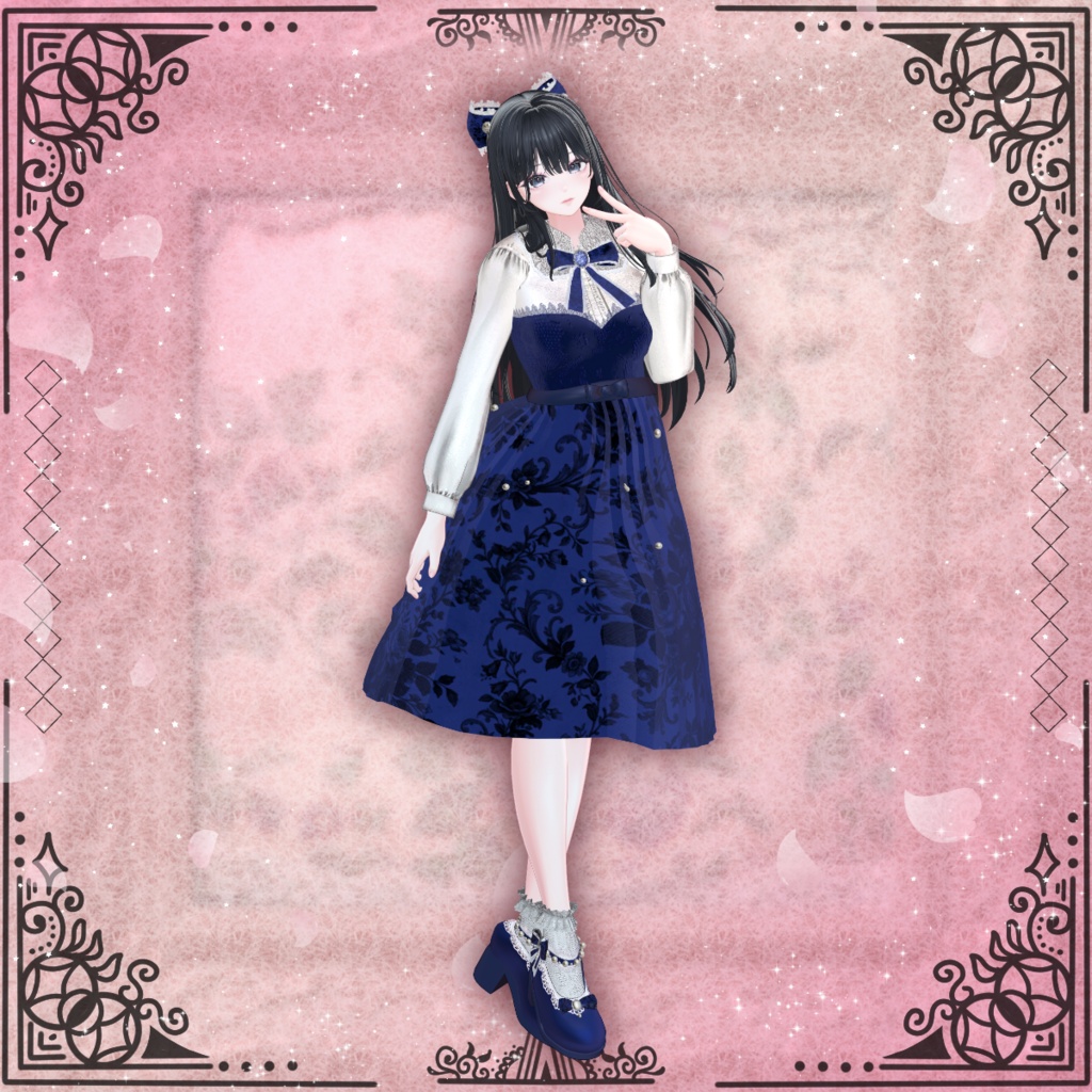 【海咲対応セール】MistyPetal クラシカルワンピース #NeRosaVRC