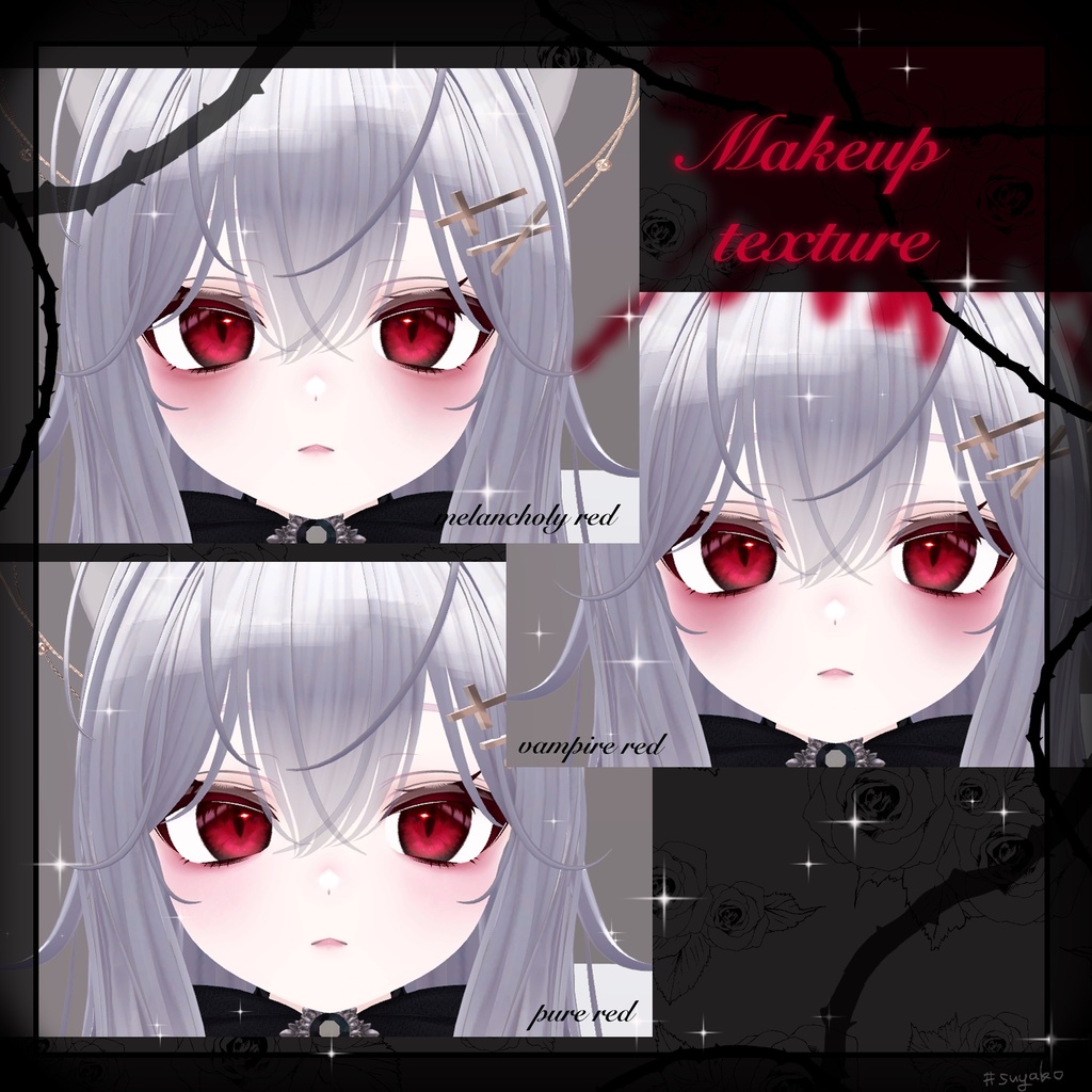 【無料】Vampire eye -eye, eyelash, facetexture-【ミルフィ-MILFY-】
