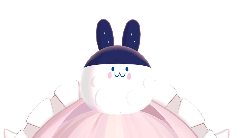 【無料】消しゴムウサギ+黄色い丸+緑丸