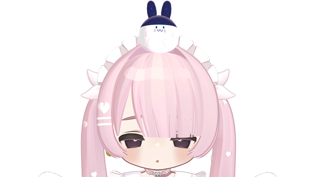 【無料】消しゴムウサギ+黄色い丸