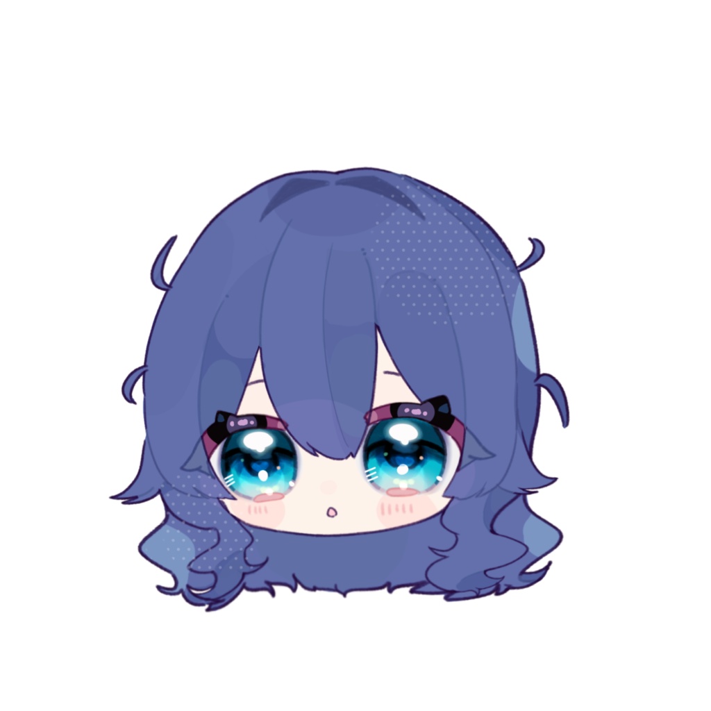 静 顔だけアクリルキーホルダー