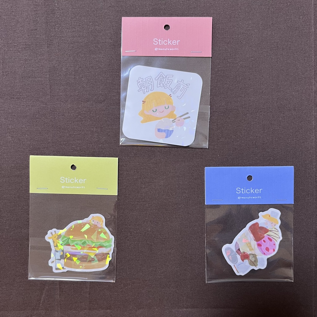 ろくちゃん きらきらステッカー