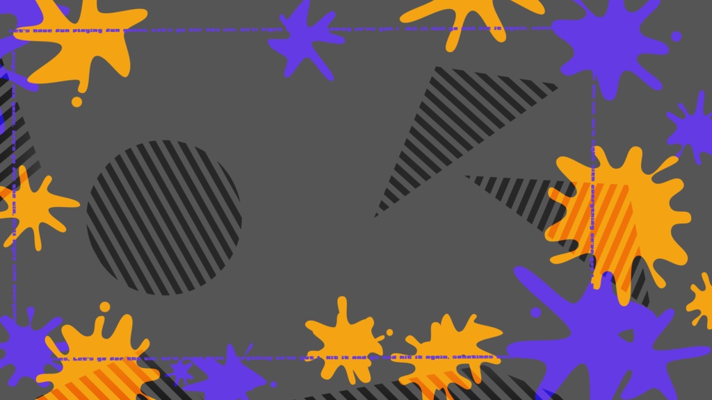 【フリー素材】Splatoon用配信画面