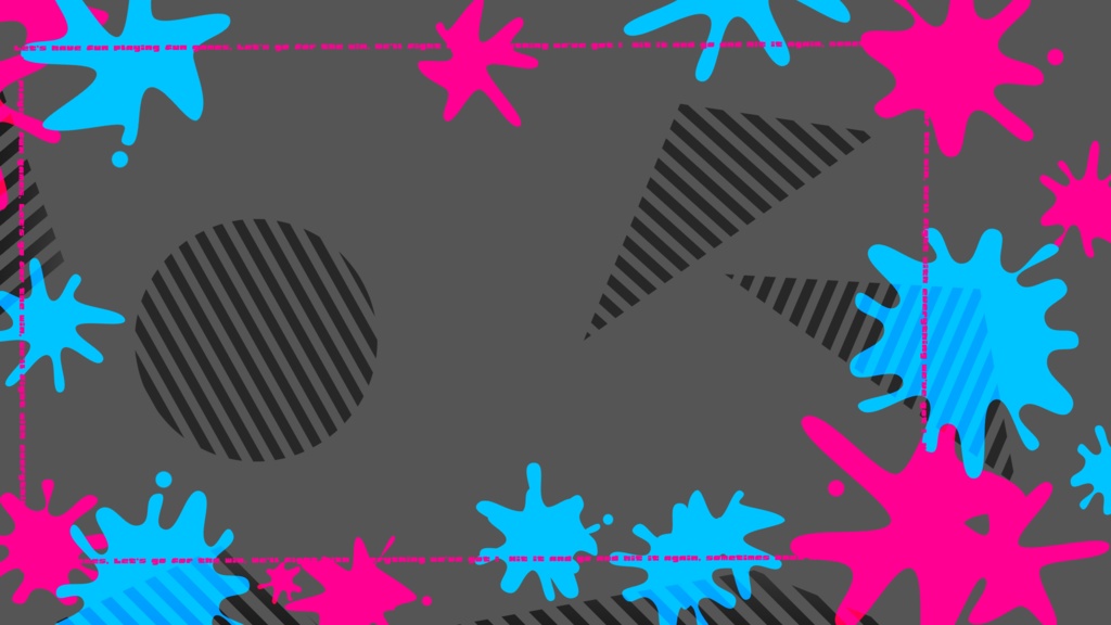 【フリー素材】Splatoon用配信画面