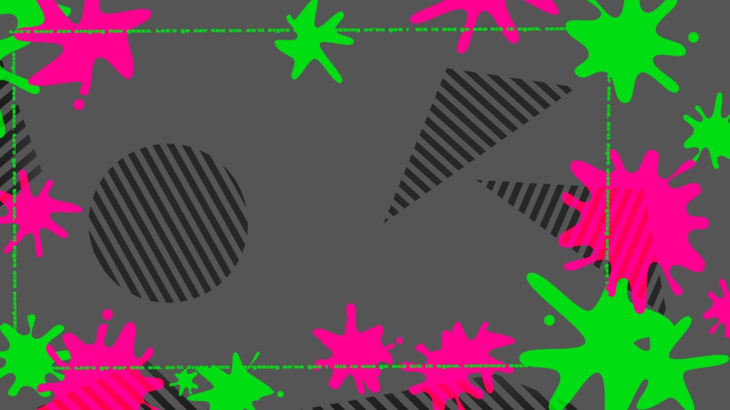 【フリー素材】Splatoon用配信画面
