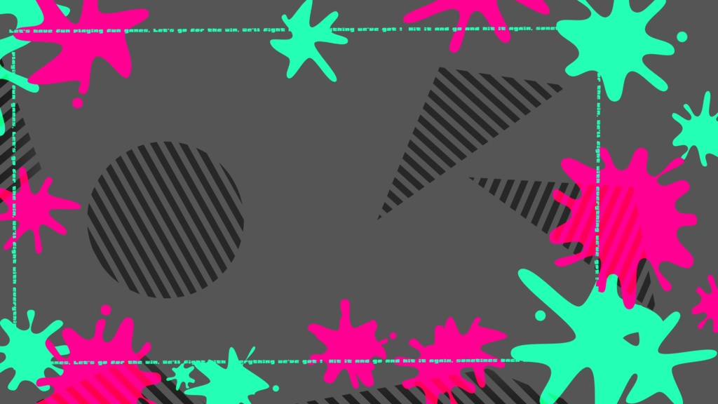 【フリー素材】Splatoon用配信画面