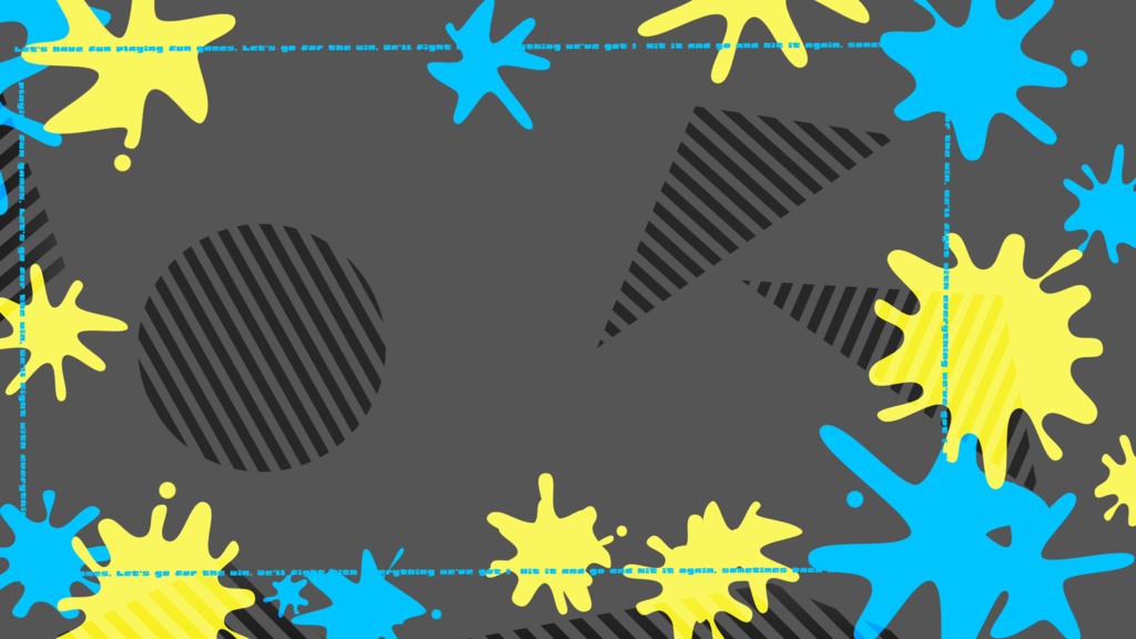 【フリー素材】Splatoon用配信画面