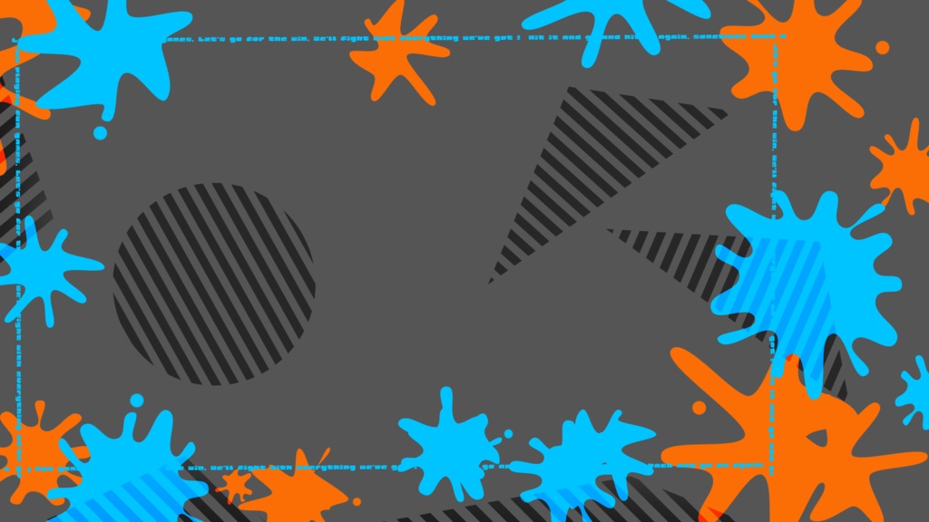 【フリー素材】Splatoon用配信画面