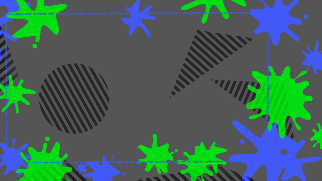 【フリー素材】Splatoon用配信画面