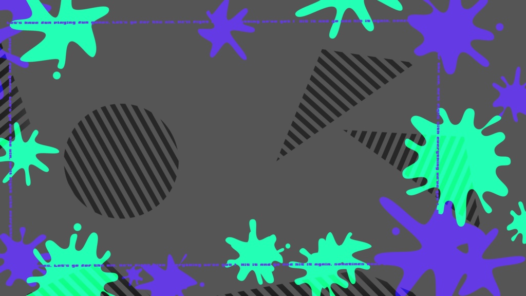 【フリー素材】Splatoon用配信画面
