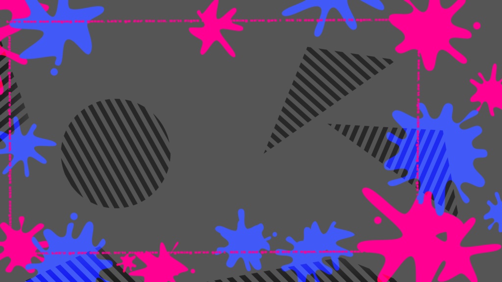 【フリー素材】Splatoon用配信画面