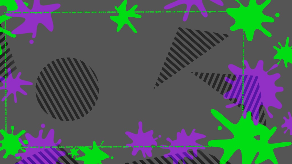 【フリー素材】Splatoon用配信画面
