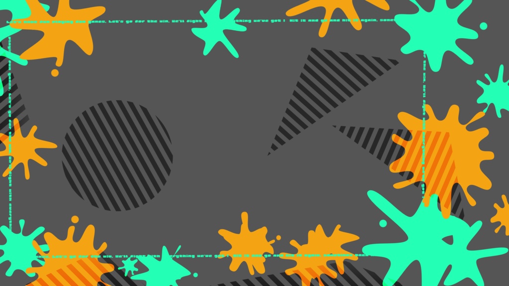 【フリー素材】Splatoon用配信画面