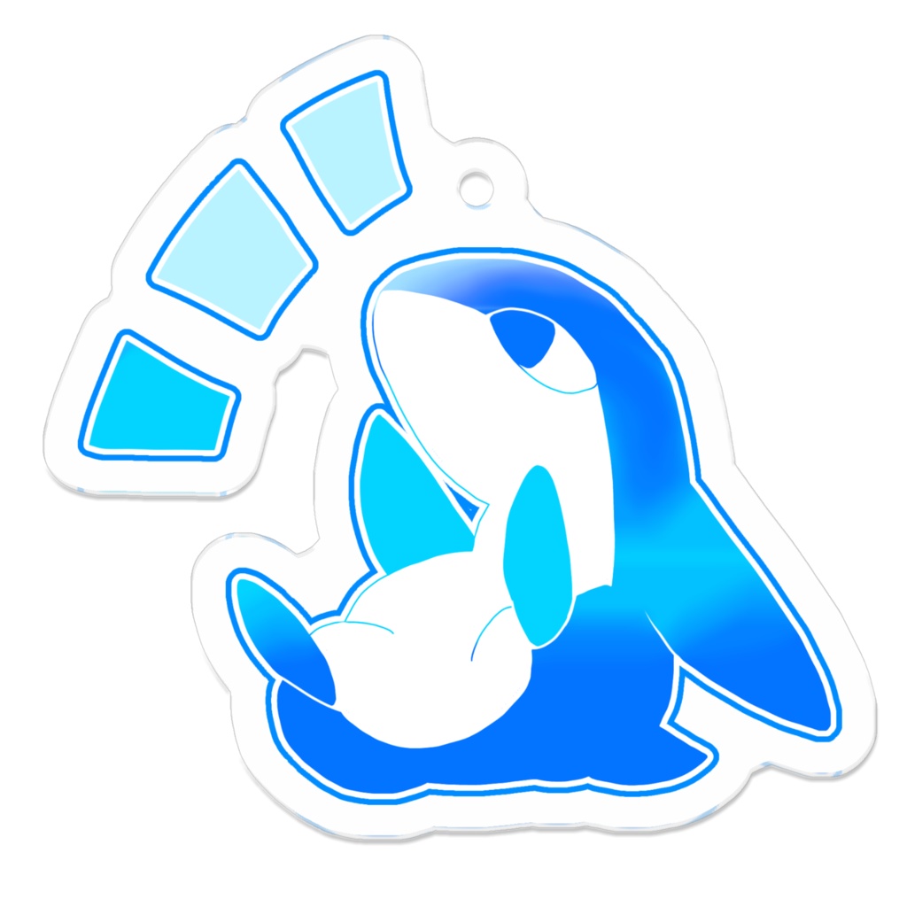ふしぺんちゃん青アクキー