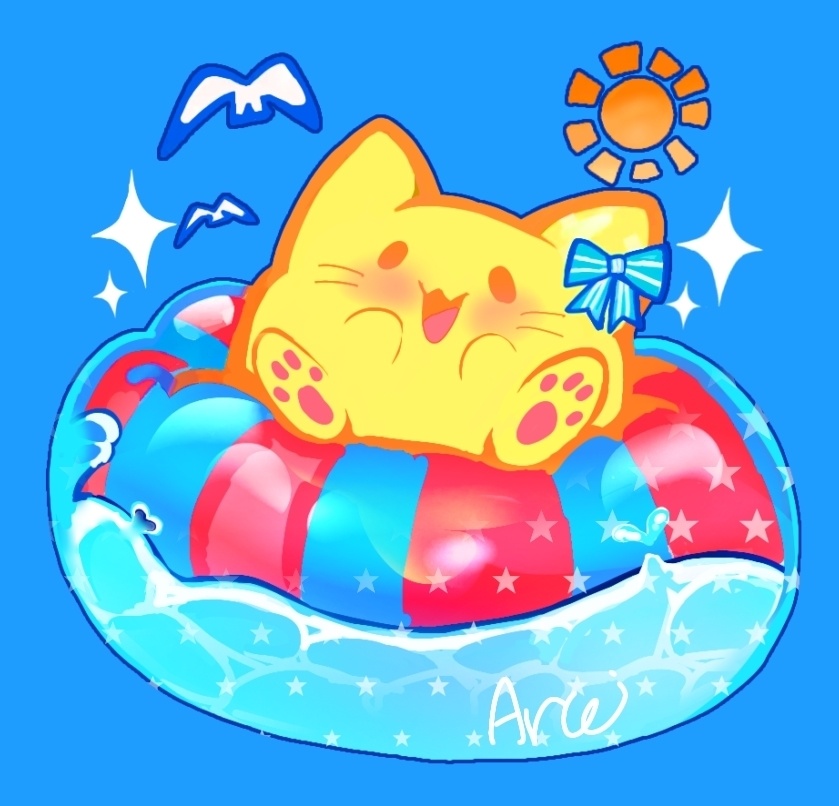 夏にゃんぷっぷーちゃんアクキー