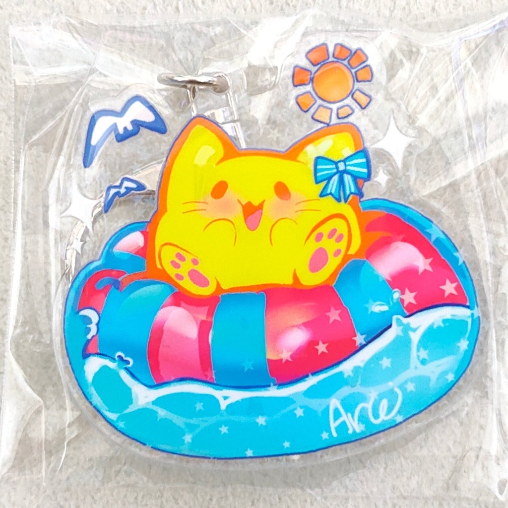 夏にゃんぷっぷーちゃんアクキー