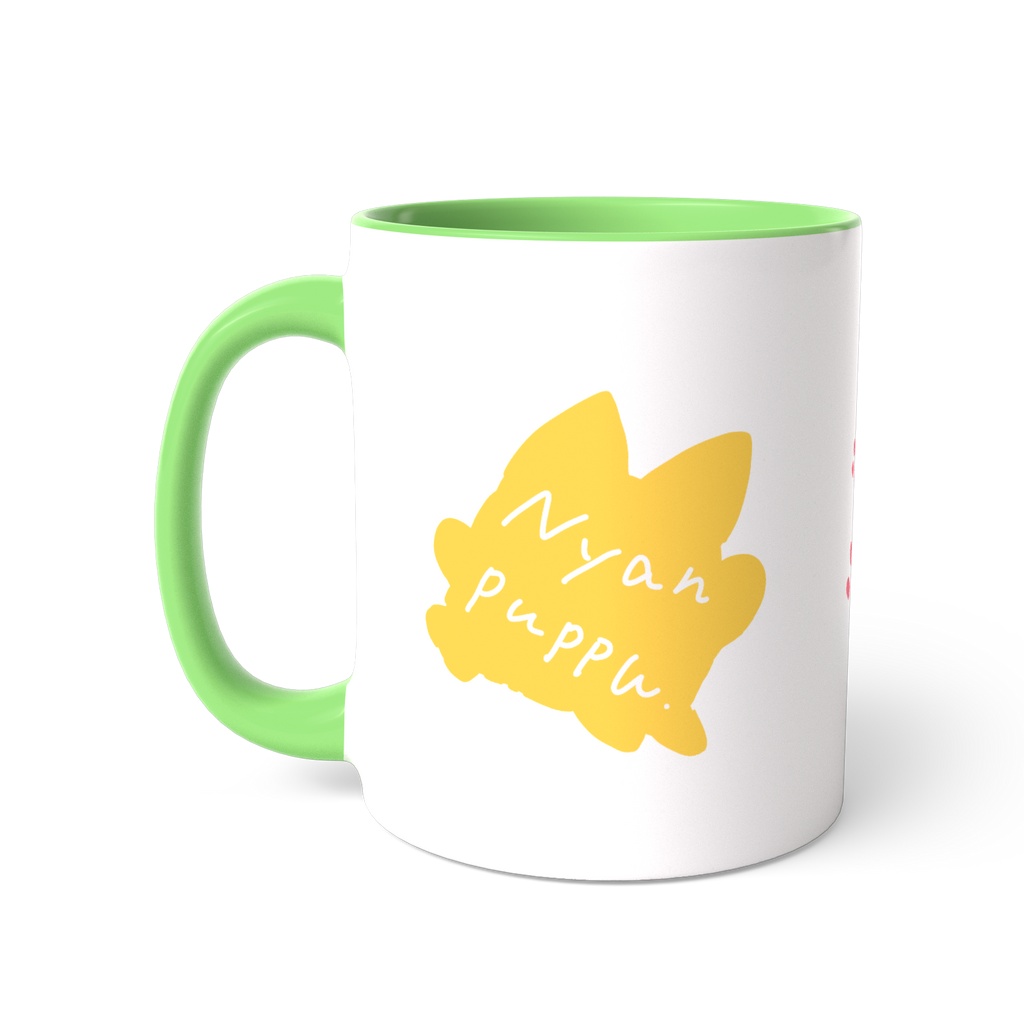 ツートンにゃんぷっぷーマグカップ