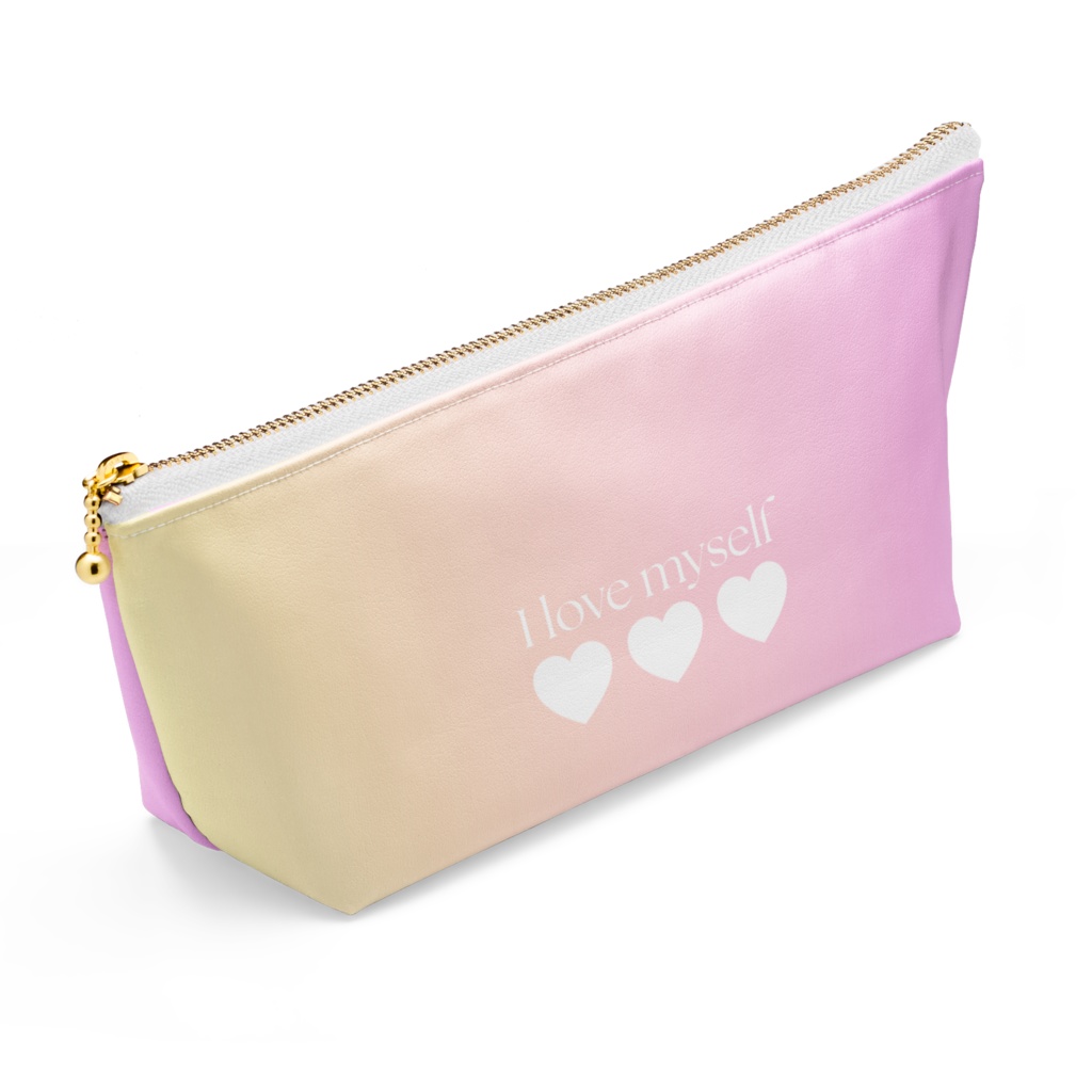 I love myself ピンクポーチ