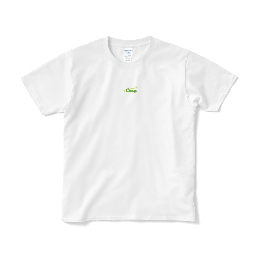 【半袖Tシャツ】「よく見るとちいちゃなロゴがあるんだね」