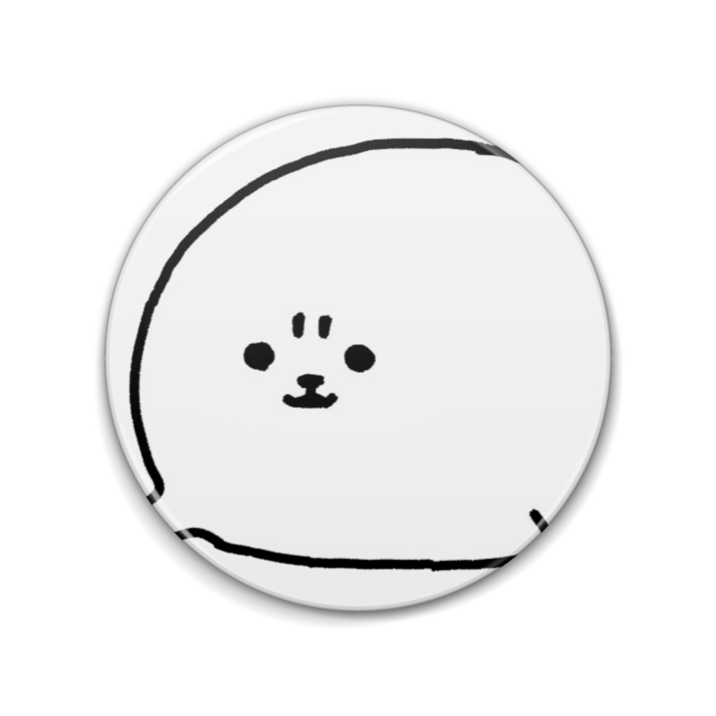 【缶バッジ】アザラシのもずく