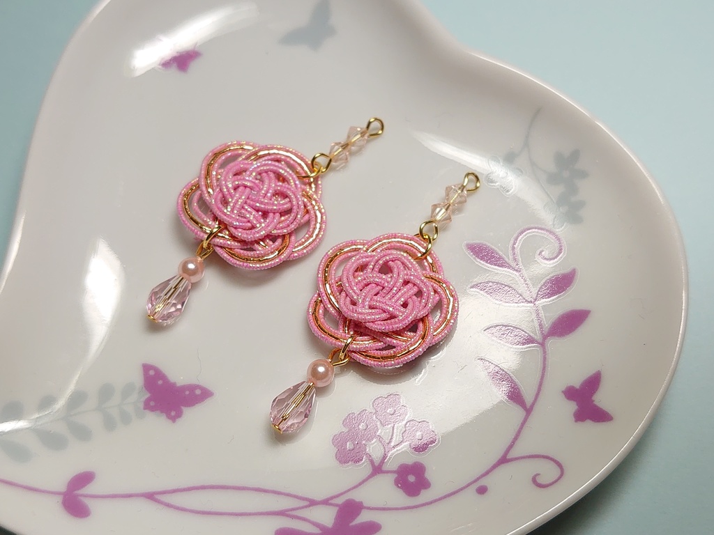 水引の ピアス.イヤリング.ノンホールピアス
