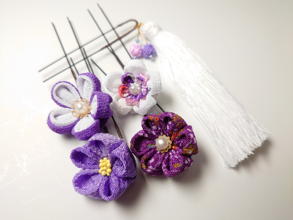 つまみ細工のUピンセット